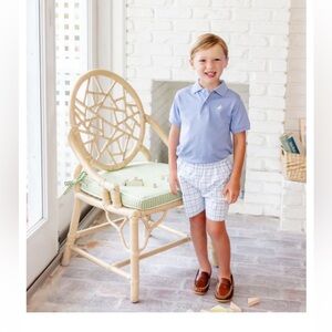 💙 The Beaufort Bonnet Company Boys Plaid Shorts — Size 18–24 Months 🤍
